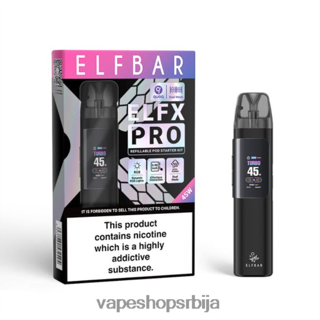 ELFBAR ELFX Pro Отворите под уређају плава 288D286 Vape Srbija