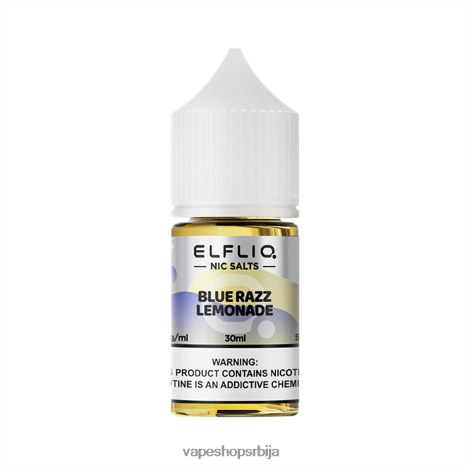 ELFBAR ELFLIQ ниц сол 30мл Плава разз лимунада 288D2810 Vape Pen