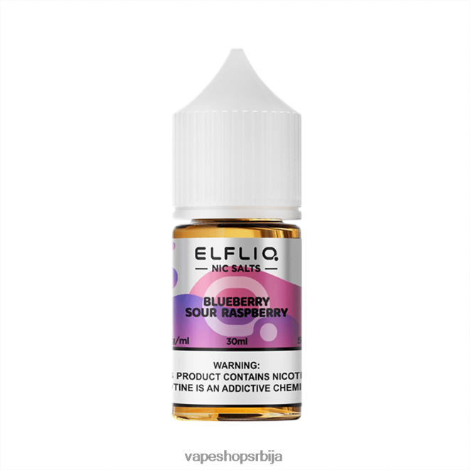 ELFBAR ELFLIQ ниц сол 30мл Курваријска киселина 288D2812 Salt Vape Srbija