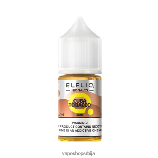 ELFBAR ELFLIQ ниц сол 30мл Куба дуван 288D2816 Vape Srbija