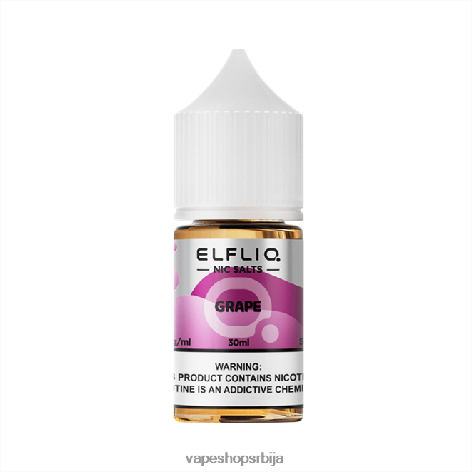 ELFBAR ELFLIQ ниц сол 30мл грожђе 288D2819 Vape Shop Beograd