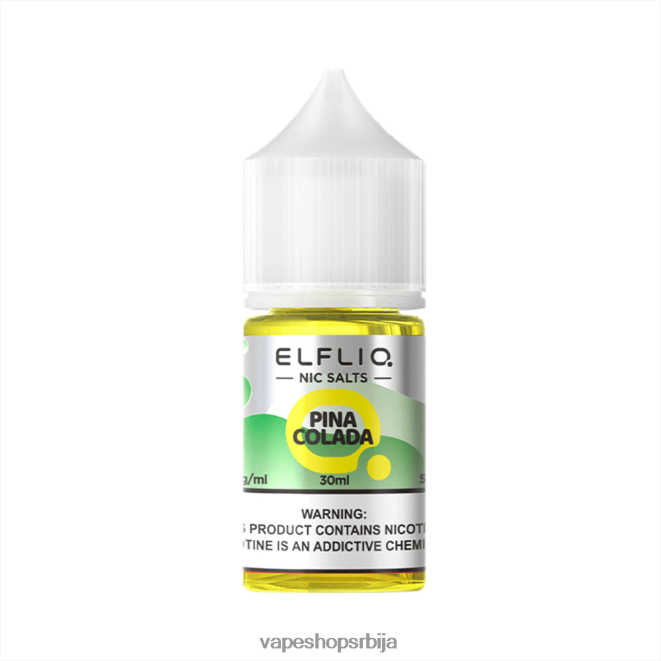ELFBAR ELFLIQ ниц сол 30мл Пина Цолада 288D2823 Vape Bez Nikotina