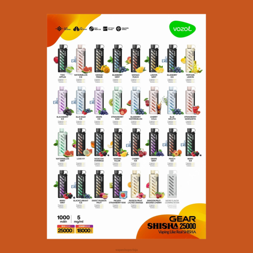 VOZOL váltó shisha 25000 FTHF1 - Vape Magyarország