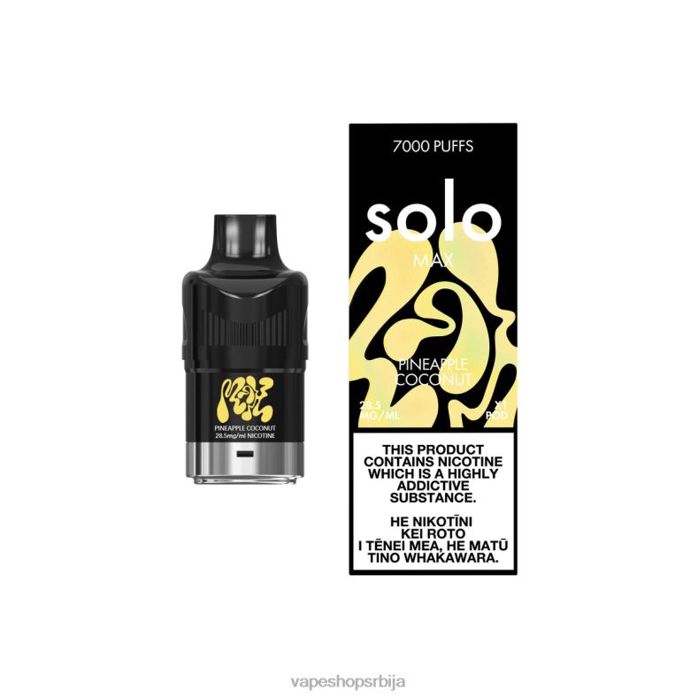 Solo MAX под ананас кокос 8L28J75 - Vape Pen