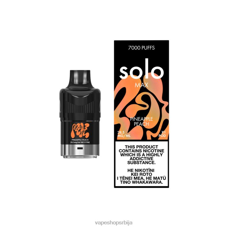 Solo MAX под ананас бресква 8L28J85 - Vape Pen