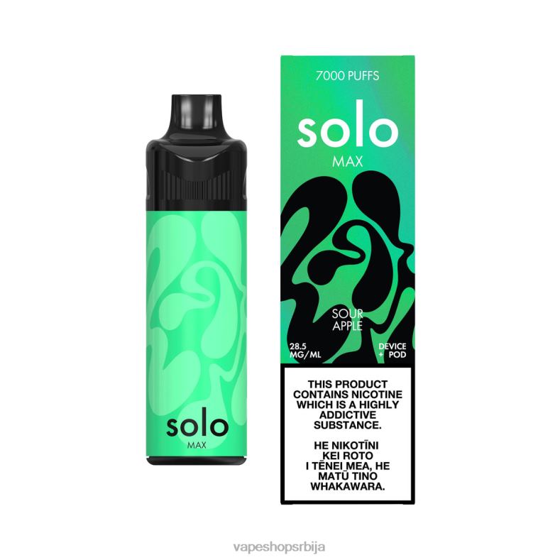 Solo MAX под кит кисела јабука 8L28J70 - Vape Pen