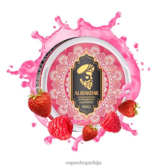 Alibarbar никотинске кесице јагода малина 04XTR92 - Salt Vape Srbija