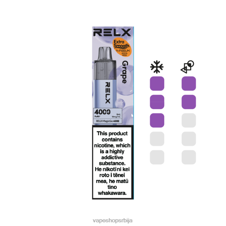 RELX MagicGo 4000 вапе за једнократну употребу грожђе 68LZN6 Vape Srbija