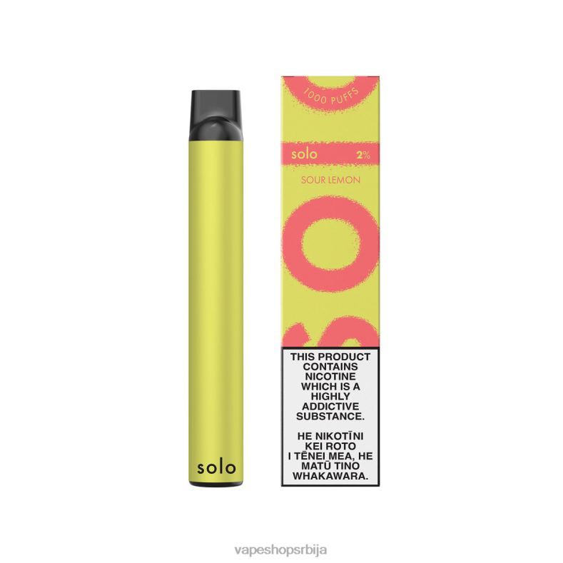 Solo вапе за једнократну употребу кисели лимун 8L28J12 - Salt Vape Srbija