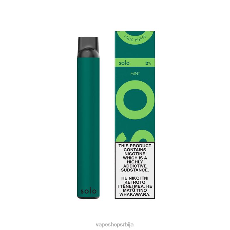 Solo вапе за једнократну употребу мента 8L28J1 - Vape Srbija