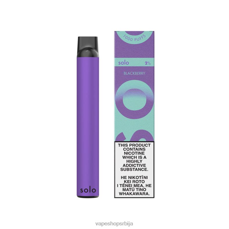 Solo колекција парадајз вапе за једнократну употребу купина 8L28J22 - Salt Vape Srbija