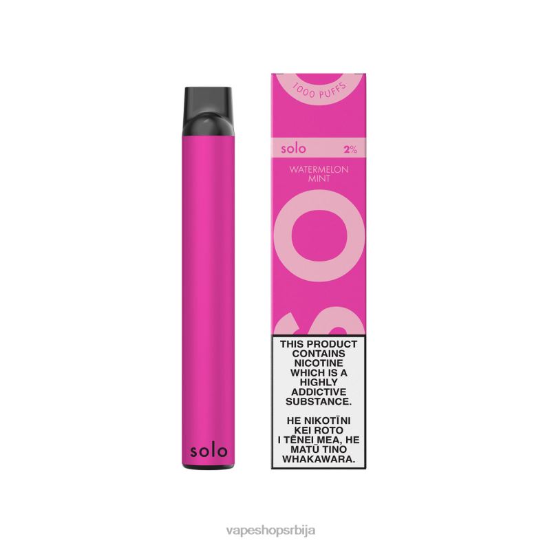 Solo вапе за једнократну употребу мента лубеница 8L28J2 - Salt Vape Srbija