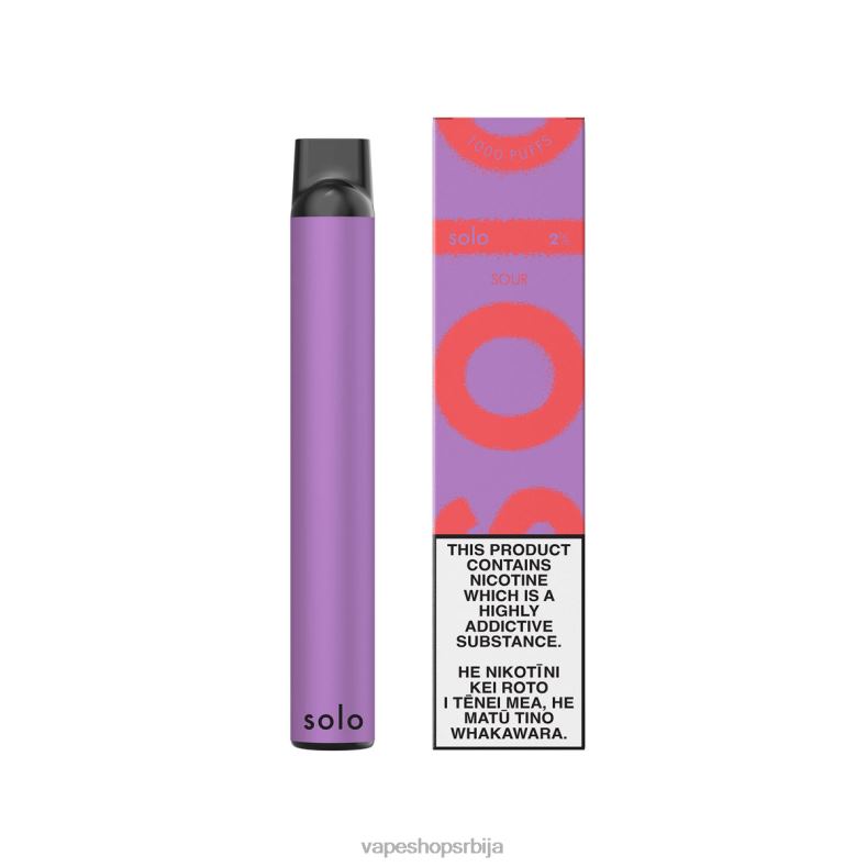 Solo вапе за једнократну употребу кисело 8L28J3 - Vape Bez Nikotina