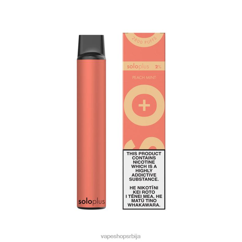 Solo Plus вапе за једнократну употребу мента брескве 8L28J23 - Vape Bez Nikotina