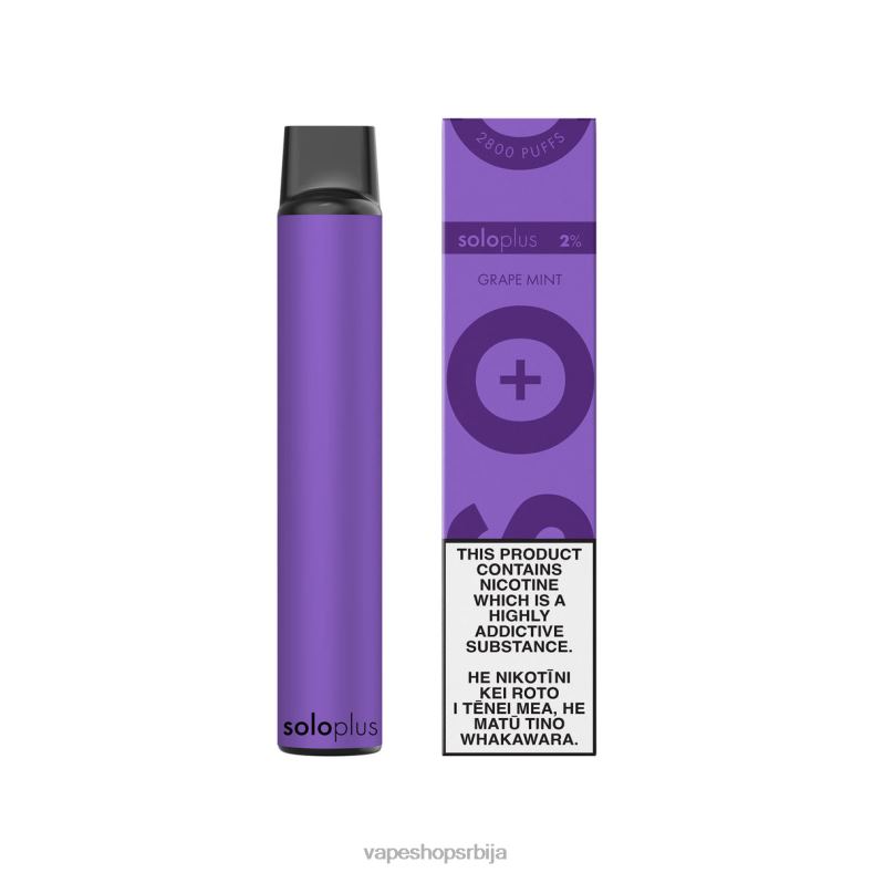 Solo Plus вапе за једнократну употребу метвица грожђа 8L28J27 - Salt Vape Srbija