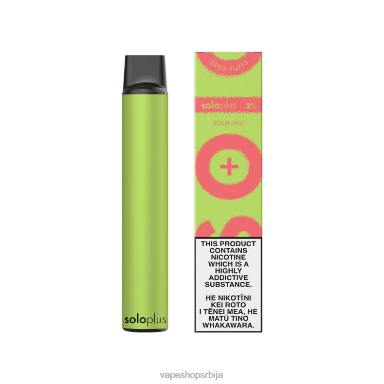 Solo Plus вапе за једнократну употребу кисели креч 8L28J34 - Vape Shop Beograd