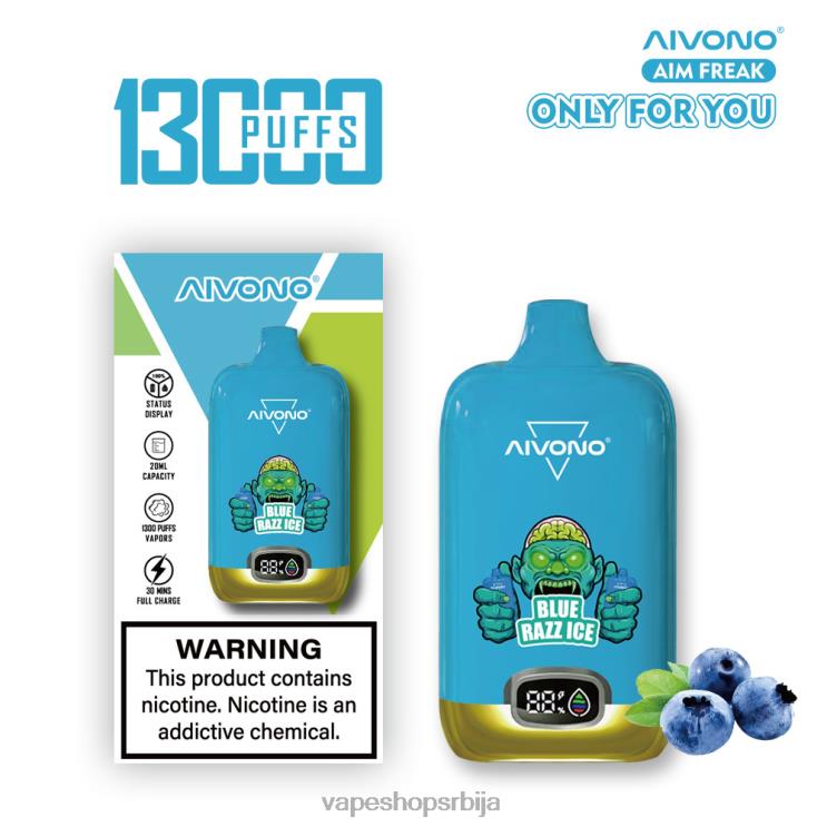 Aivono AIM FREAK 13000 плави разз лед 008DX242 - Salt Vape Srbija
