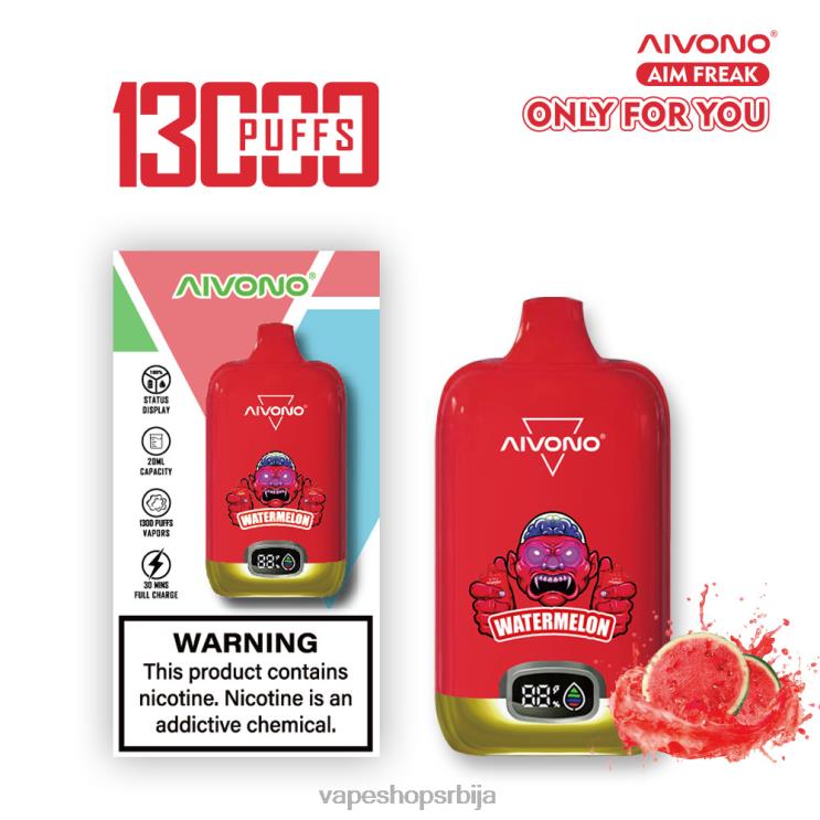 Aivono AIM FREAK 13000 лубеница 008DX244 - Vape Shop Beograd