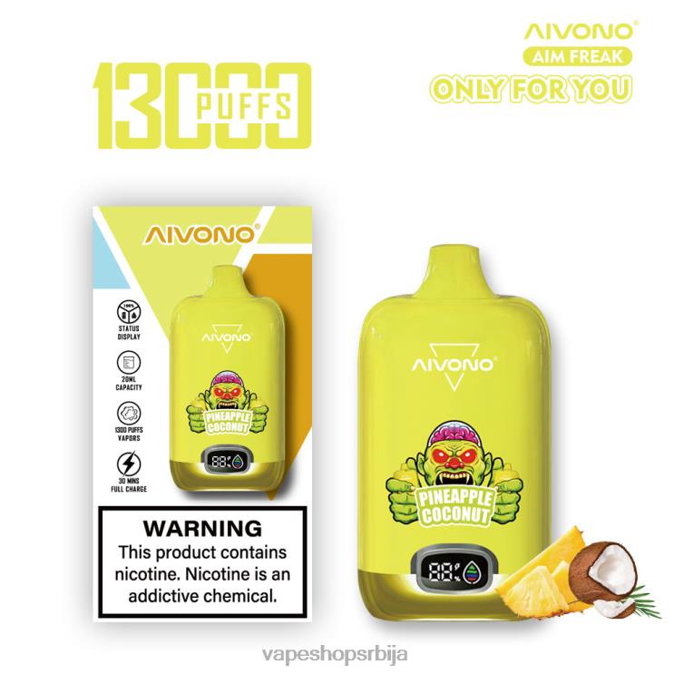 Aivono AIM FREAK 13000 ананас кокос 008DX248 - Vape Bez Nikotina