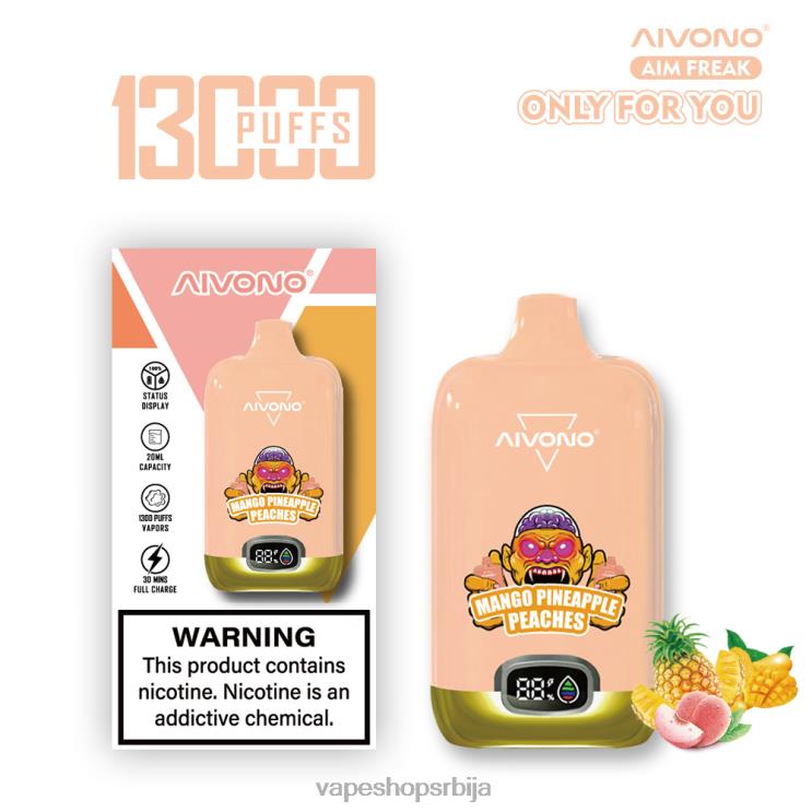 Aivono AIM FREAK 13000 манго ананас брескве 008DX250 - Vape Pen