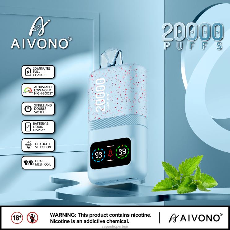 Aivono AIM magic 20000 цоол минт 008DX84 - Vape Shop Beograd