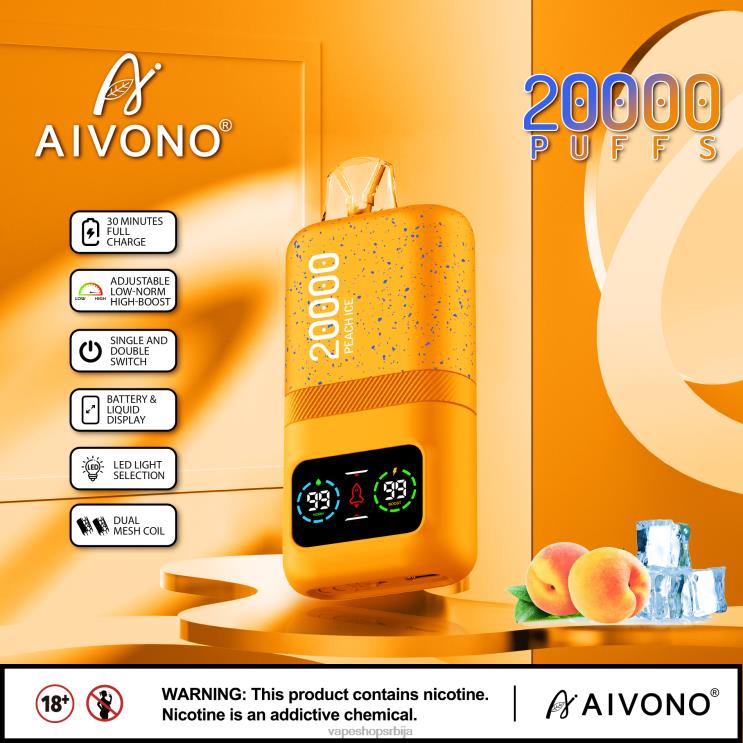 Aivono AIM magic 20000 бресква леда 008DX85 - Vape Pen
