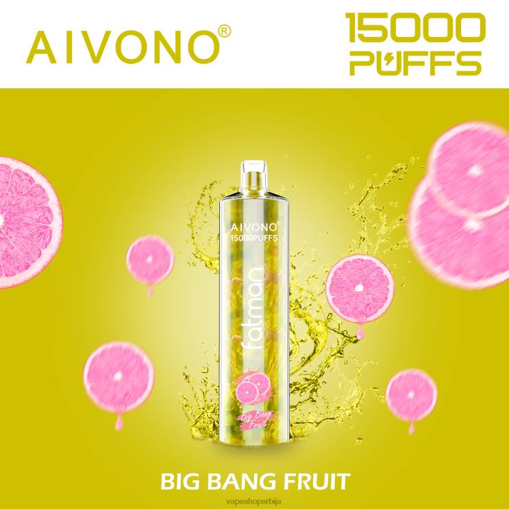 Aivono FATMAN 15000 воће великог праска 008DX16 - Vape Srbija