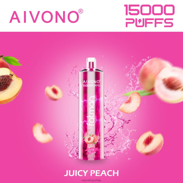 Aivono FATMAN 15000 сочна бресква 008DX17 - Salt Vape Srbija