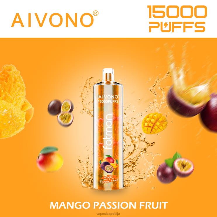Aivono FATMAN 15000 манго маракуја 008DX19 - Vape Shop Beograd