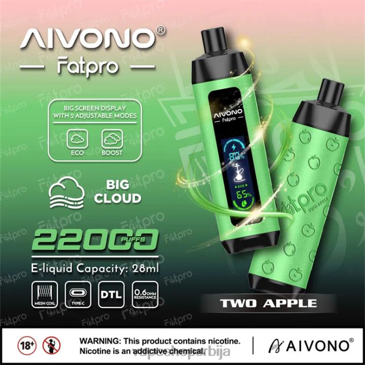 Aivono Fatpro 22000 две јабуке 008DX1 - Vape Srbija
