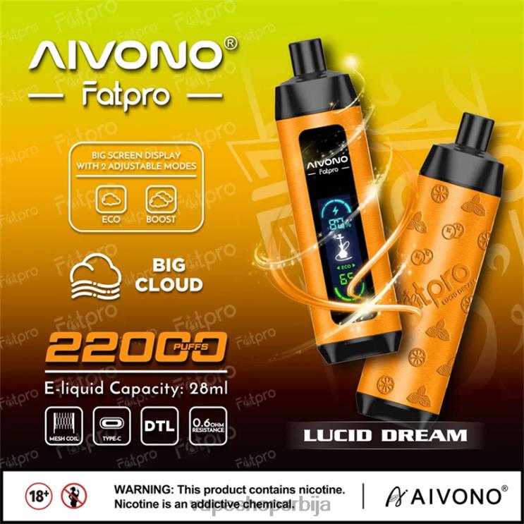 Aivono Fatpro 22000 луцидан сан 008DX7 - Salt Vape Srbija
