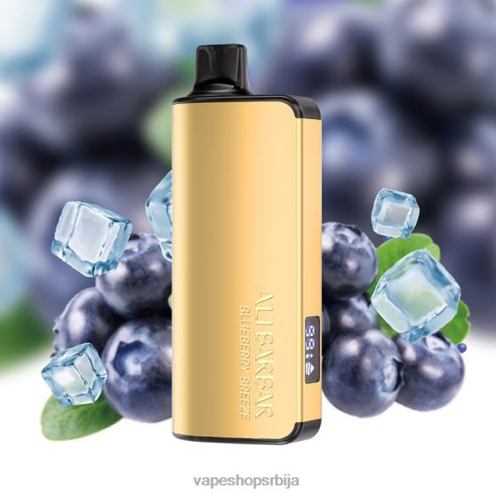 Alibarbar Ingot 20000 вапе за једнократну употребу поветарац од боровнице 04XTR32 - Salt Vape Srbija