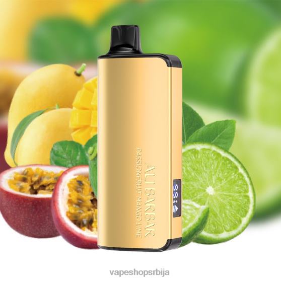 Alibarbar Ingot 20000 вапе за једнократну употребу маракуја манго лимета 04XTR39 - Vape Shop Beograd