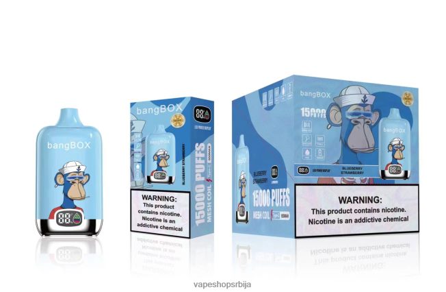 Bang Box 15000 пуффс боровница јагода R66X6838 - Vape Bez Nikotina