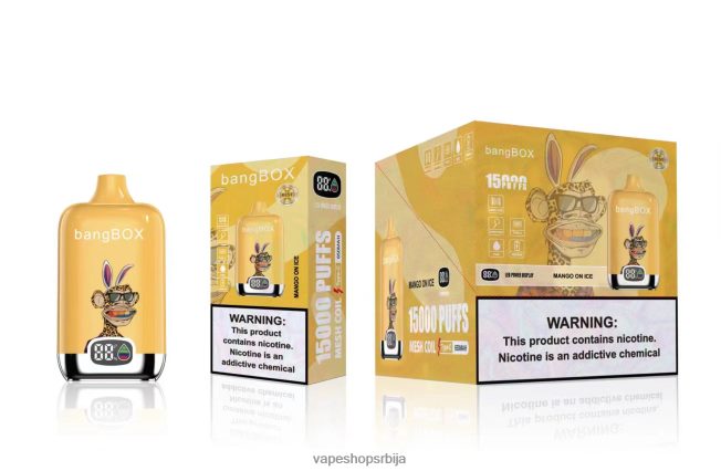 Bang Box 15000 пуффс манго на леду R66X6848 - Vape Bez Nikotina
