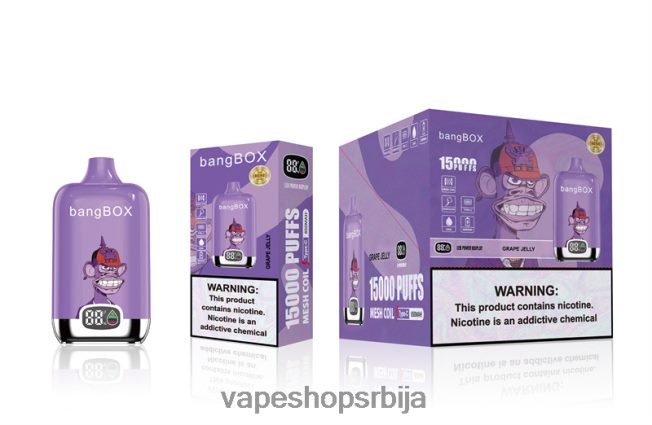 Bang Box 15000 пуффс желе од грожђа R66X6849 - Vape Shop Beograd