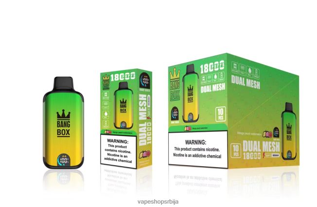 Bang Box 18000 пуффс манго бресква лубеница R66X6889 - Vape Shop Beograd