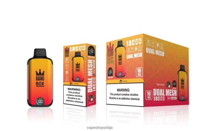 Bang Box 18000 пуффс тигровој крви R66X6894 - Vape Shop Beograd