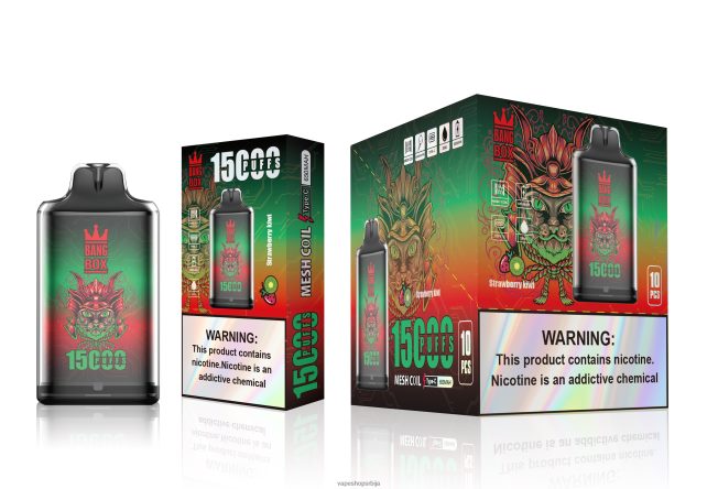 Bang Box с1-15000 пуффс киви од јагоде R66X68100 - Vape Pen