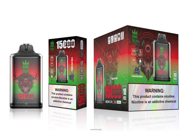 Bang Box с1-15000 пуффс троструки бобичасти лед R66X68104 - Vape Shop Beograd