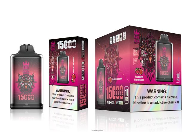 Bang Box с1-15000 пуффс малина лубеница R66X68105 - Vape Pen