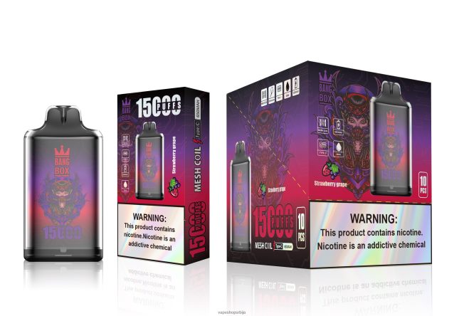 Bang Box с1-15000 пуффс грожђе од јагоде R66X68111 - Vape Srbija