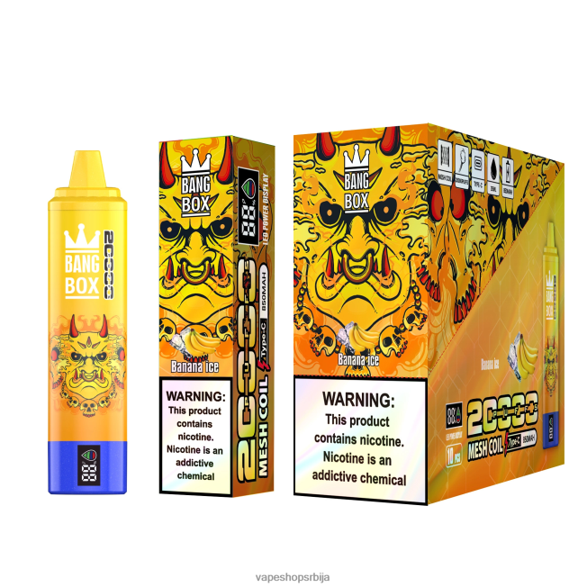 Bang Box Паметни екран са 20000 удисаја лед од банане R66X6857 - Salt Vape Srbija