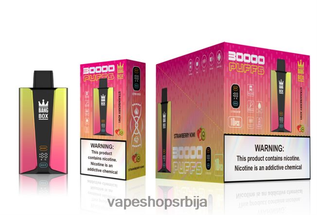 Bang Box Паметни екран са 30000 удисаја киви од јагоде R66X6874 - Vape Shop Beograd