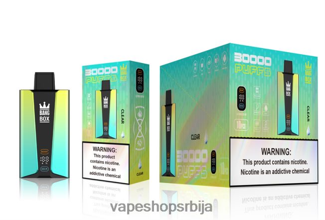 Bang Box Паметни екран са 30000 удисаја јасно R66X6876 - Vape Srbija