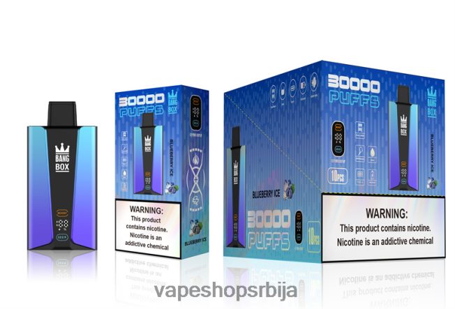 Bang Box Паметни екран са 30000 удисаја лед од боровнице R66X6879 - Vape Shop Beograd