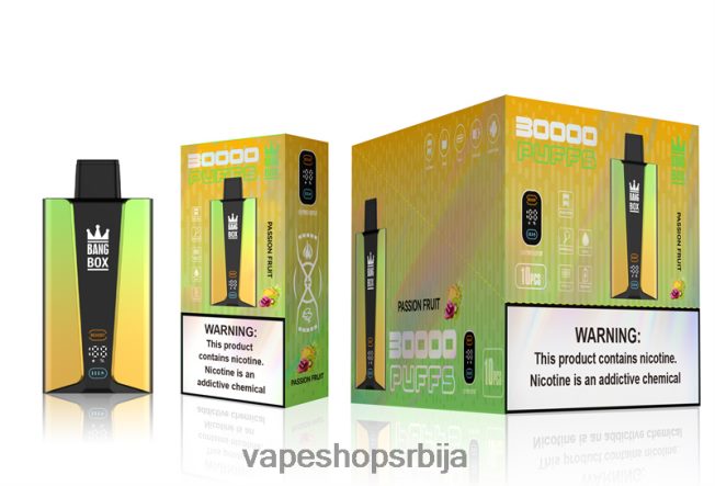 Bang Box Паметни екран са 30000 удисаја маракуја R66X6884 - Vape Shop Beograd