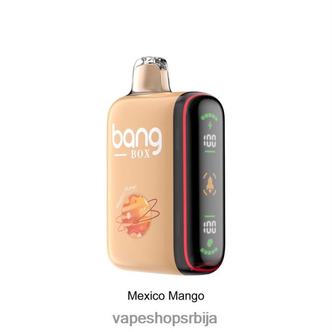Bang Box 9000-18000 пуффс интелигентни дисплеј снаге мексички манго R66X6831 - Vape Srbija