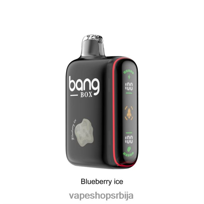 Bang Box 9000-18000 пуффс интелигентни дисплеј снаге лед од боровнице R66X6832 - Salt Vape Srbija