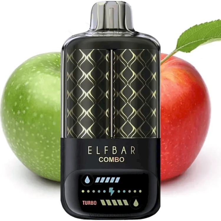 Elf Bar Combo 25000 зелена јабука и дупла јабука шиша J0Z0R3 Vape Bez Nikotina